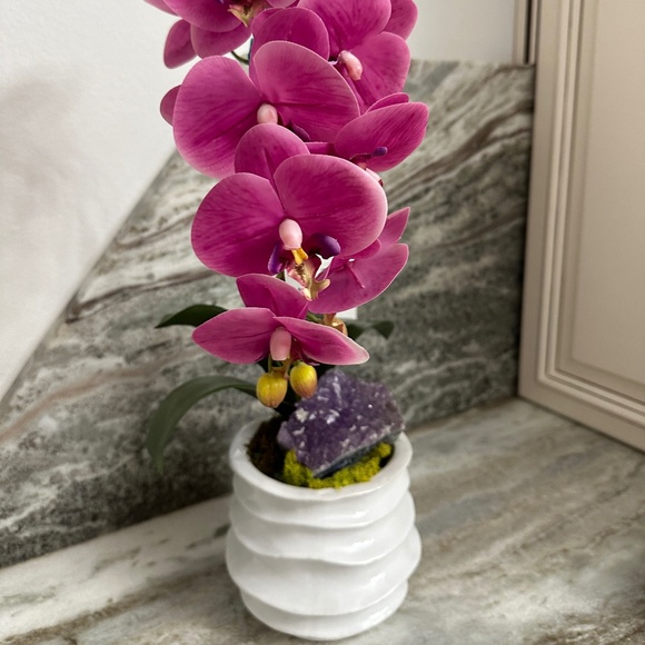 Neiman  Marcus Pink Faux Orchid - Picture 8 of 8
